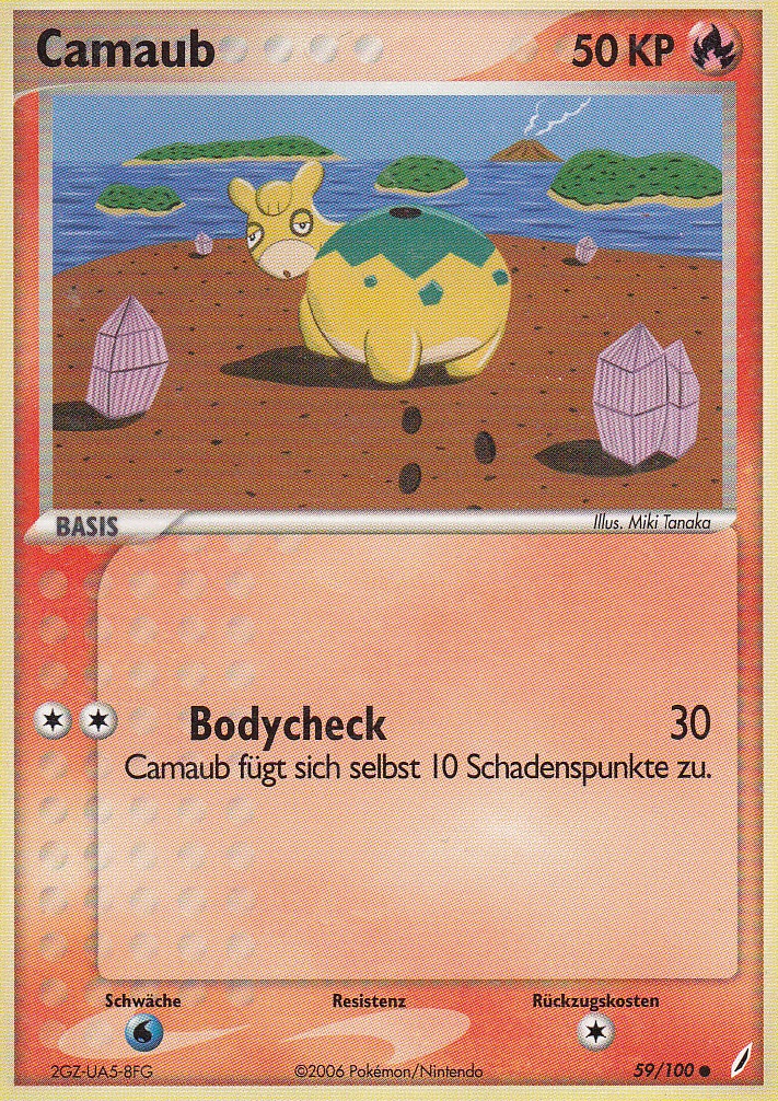 Camaub 59 — EX Crystal Guardians (German Pokémon TCG card)