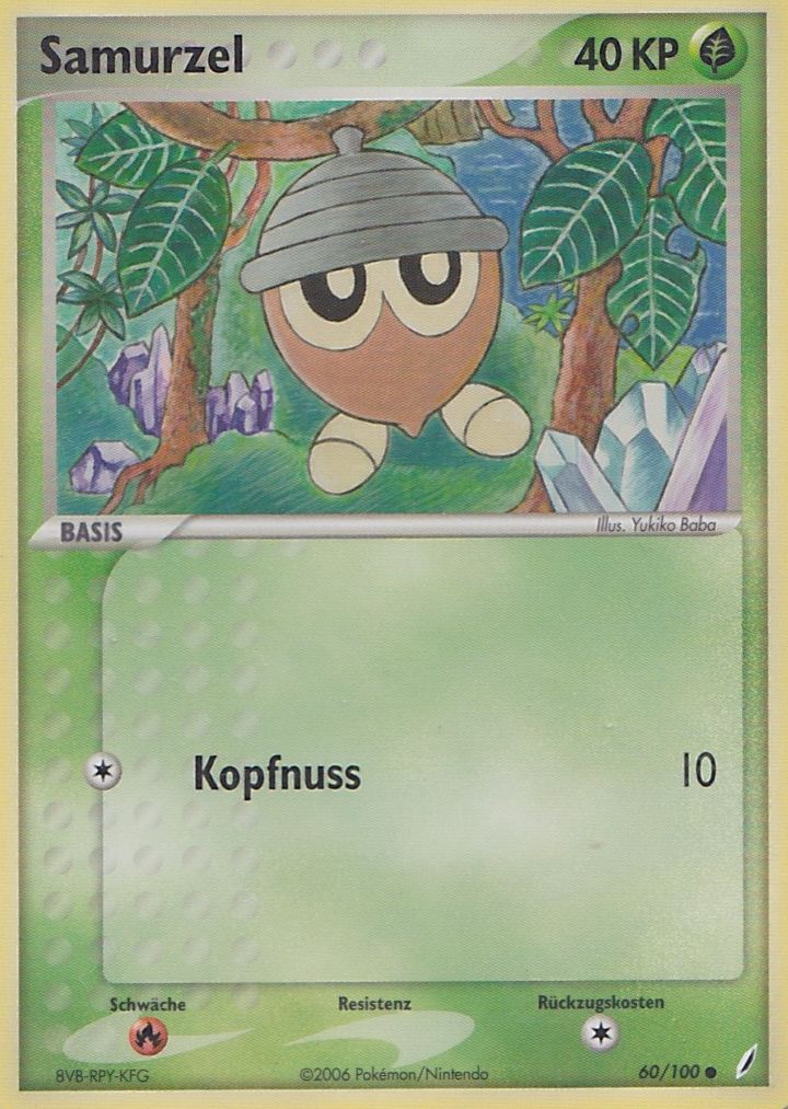 Samurzel 60 — EX Crystal Guardians (German Pokémon TCG card)