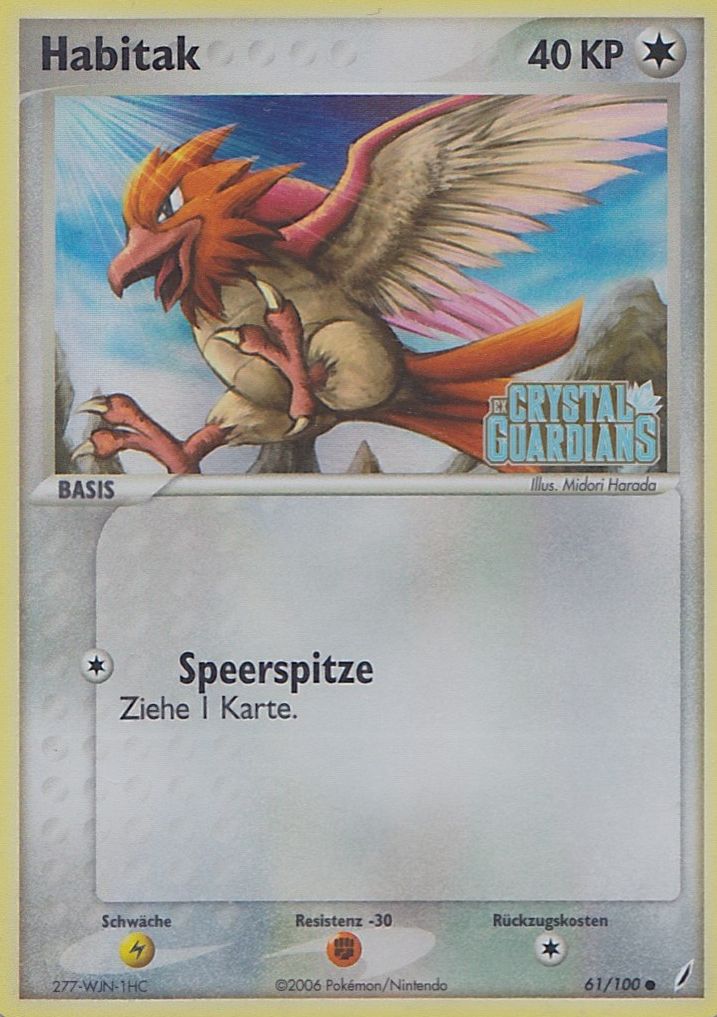 Habitak 61 — EX Crystal Guardians (German Pokémon TCG card)