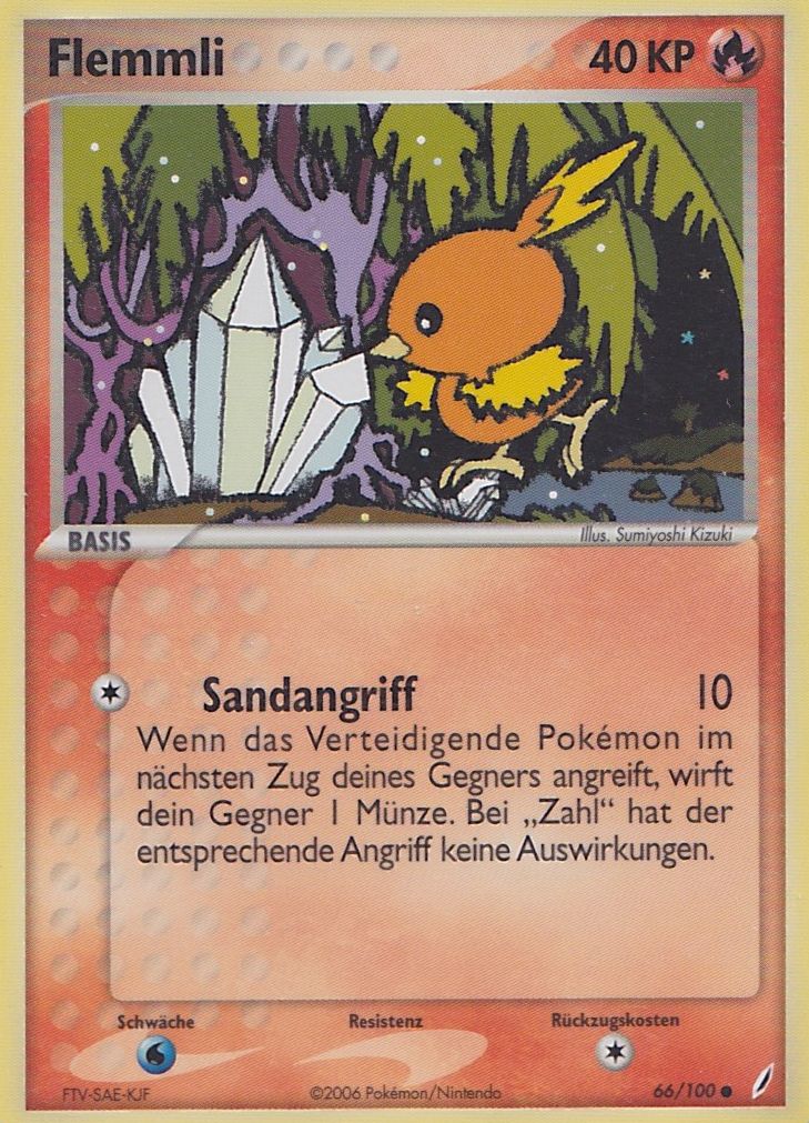 Flemmli 66 — EX Crystal Guardians (German Pokémon TCG card)
