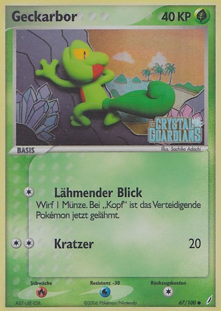 Geckarbor 67 — EX Crystal Guardians (German Pokémon TCG card)