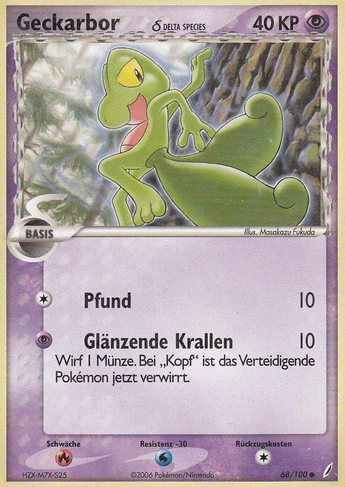 Geckarbor 68 — EX Crystal Guardians (German Pokémon TCG card)