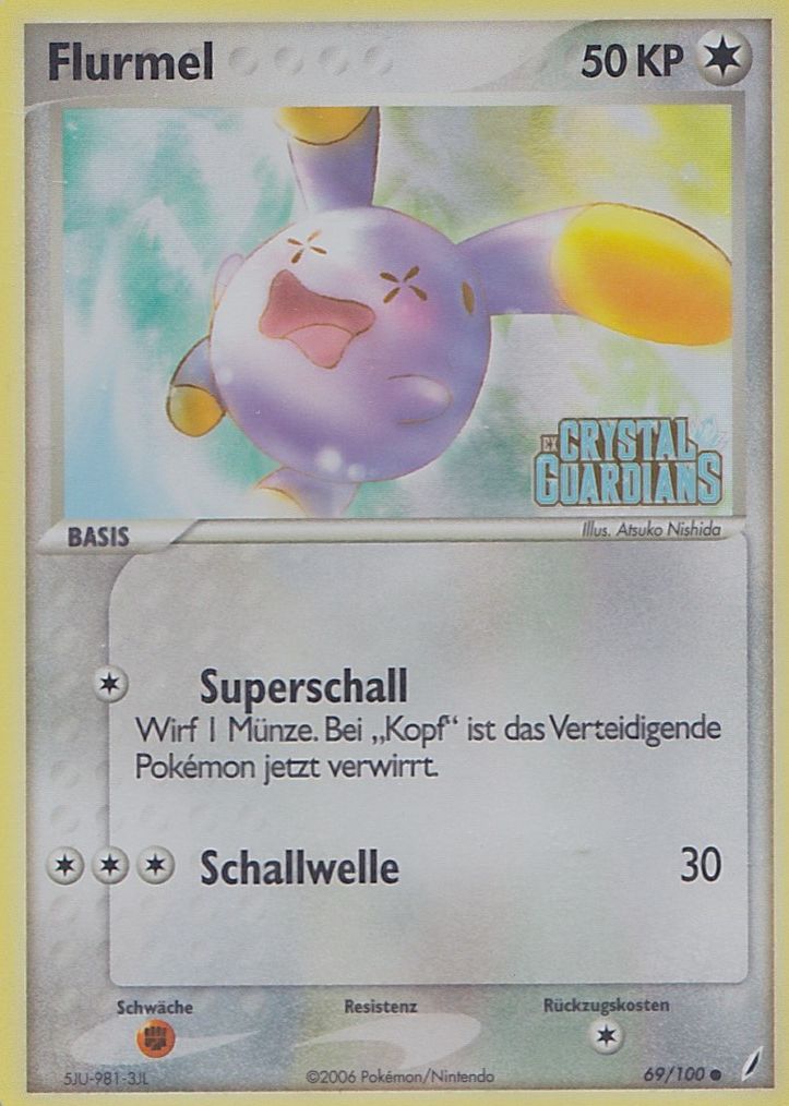 Flurmel 69 — EX Crystal Guardians (German Pokémon TCG card)