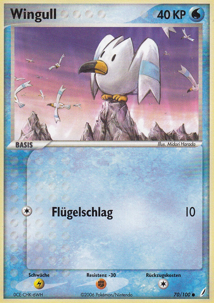 Wingull 70 — EX Crystal Guardians (German Pokémon TCG card)