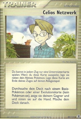 Celios Netzwerk 73 — EX Crystal Guardians (German Pokémon TCG card)