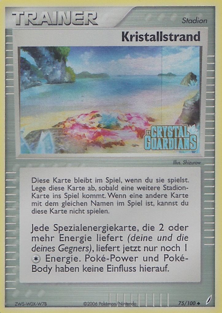 Kristallstrand 75 — EX Crystal Guardians (German Pokémon TCG card)