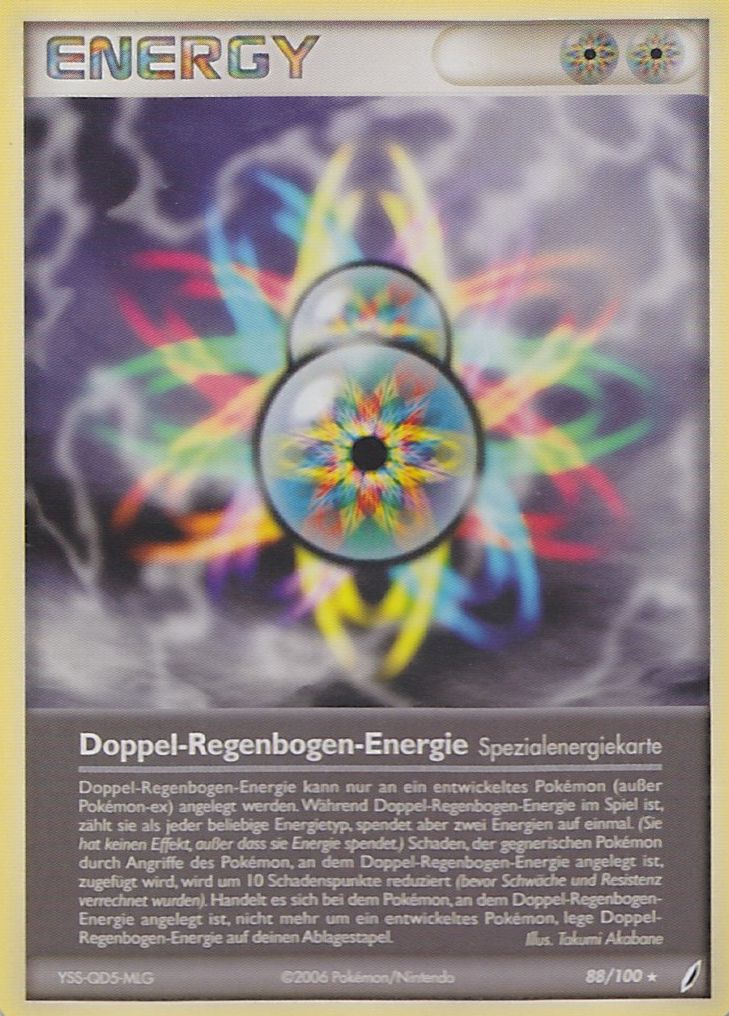 Doppel-Regenbogen-Energie 88 — EX Crystal Guardians (German Pokémon TCG card)