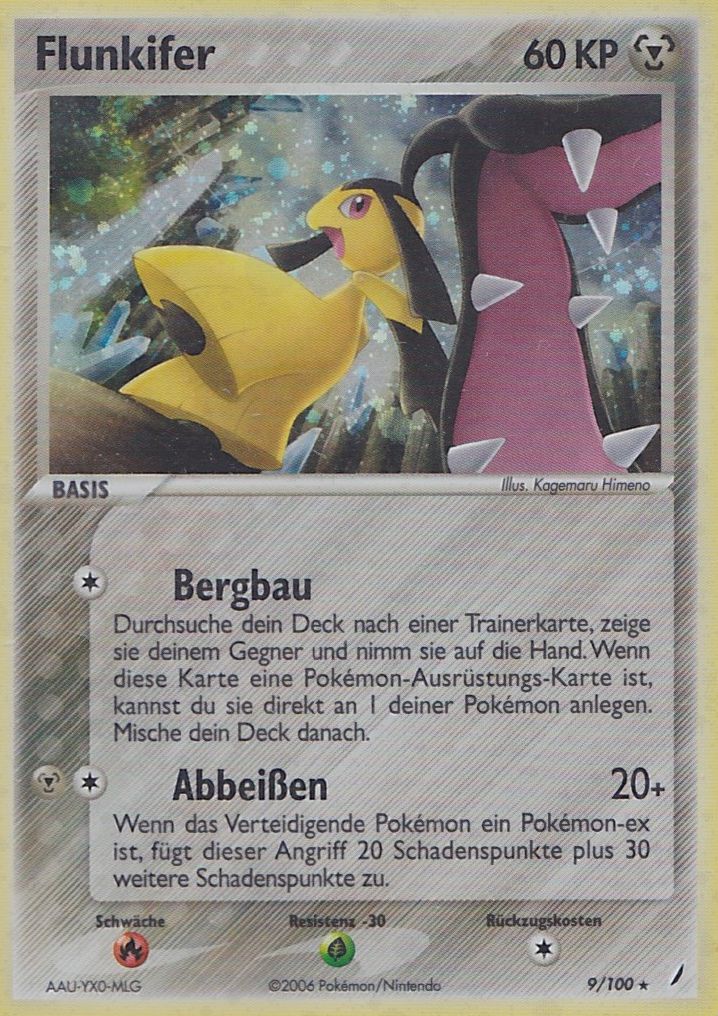 Flunkifer 9 — EX Crystal Guardians (German Pokémon TCG card)