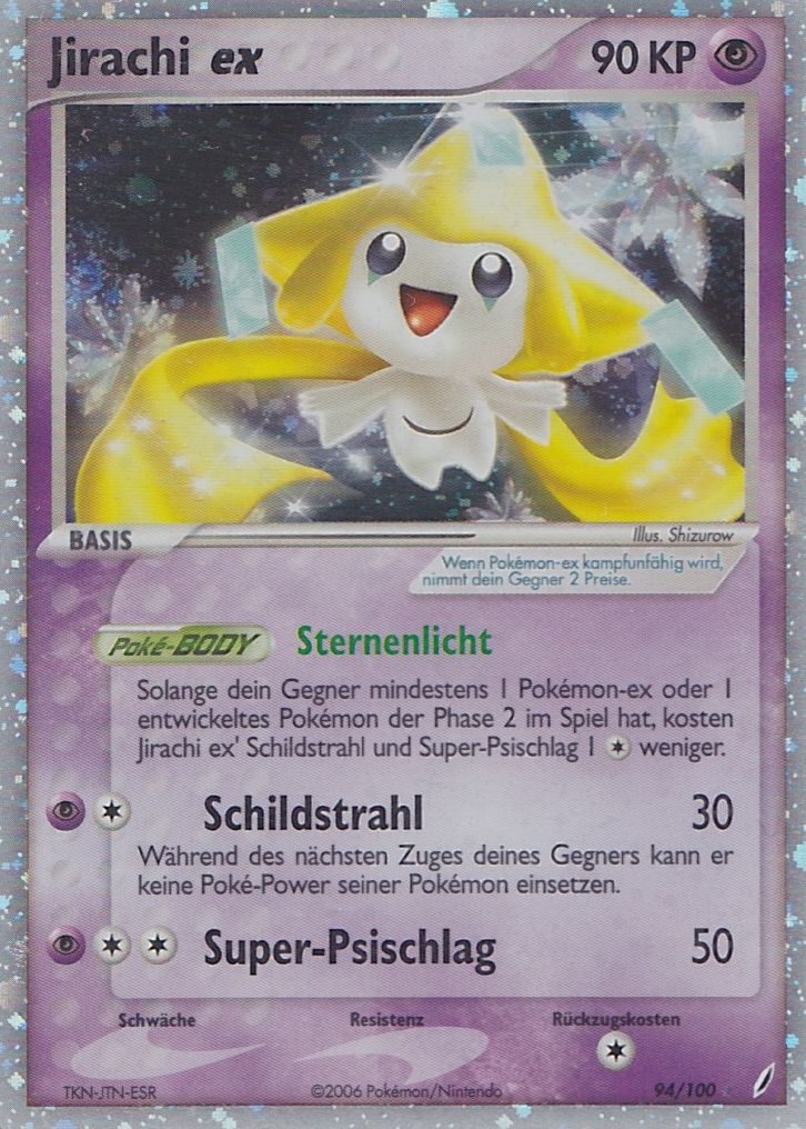 Jirachi ex 94 — EX Crystal Guardians (German Pokémon TCG card)