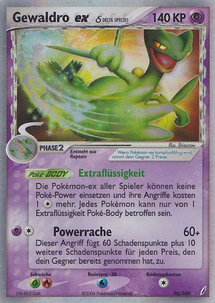 Gewaldro ex 96 — EX Crystal Guardians (German Pokémon TCG card)