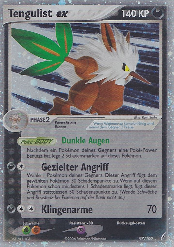 Tengulist ex 97 — EX Crystal Guardians (German Pokémon TCG card)