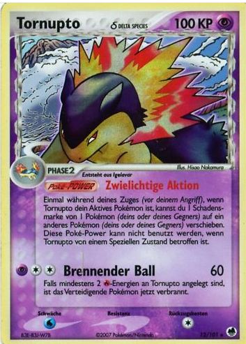 Tornupto 12 — EX Dragon Frontiers (German Pokémon TCG card)