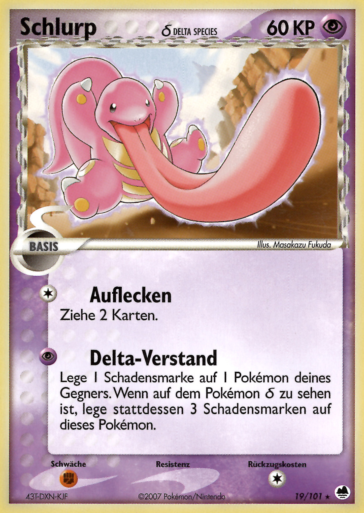 Schlurp 19 — EX Dragon Frontiers (German Pokémon TCG card)