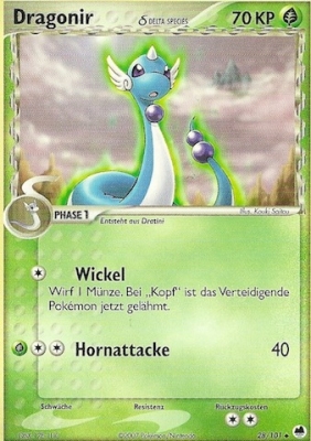 Dragonir 28 — EX Dragon Frontiers (German Pokémon TCG card)