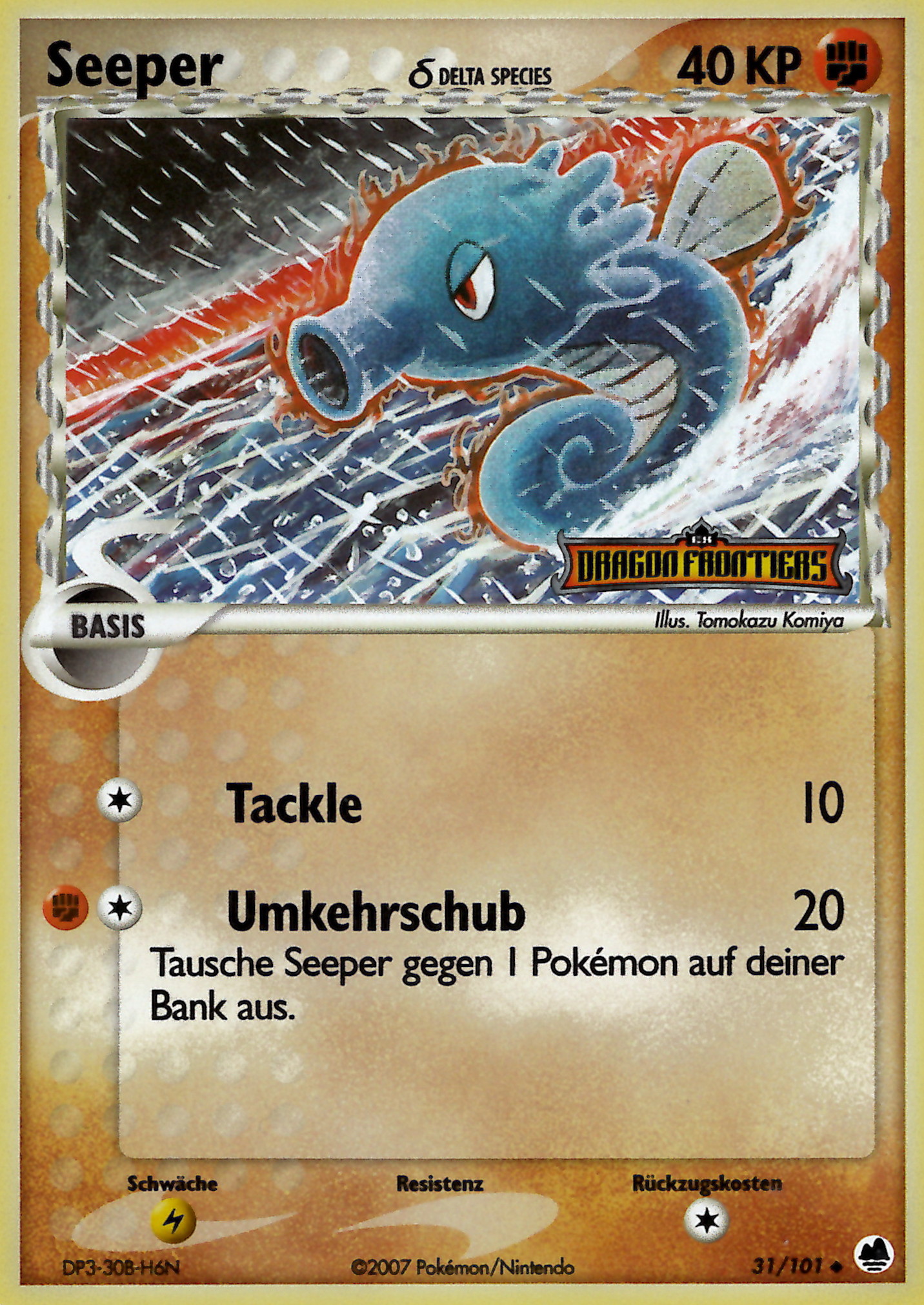 Seeper 31 — EX Dragon Frontiers (German Pokémon TCG card)