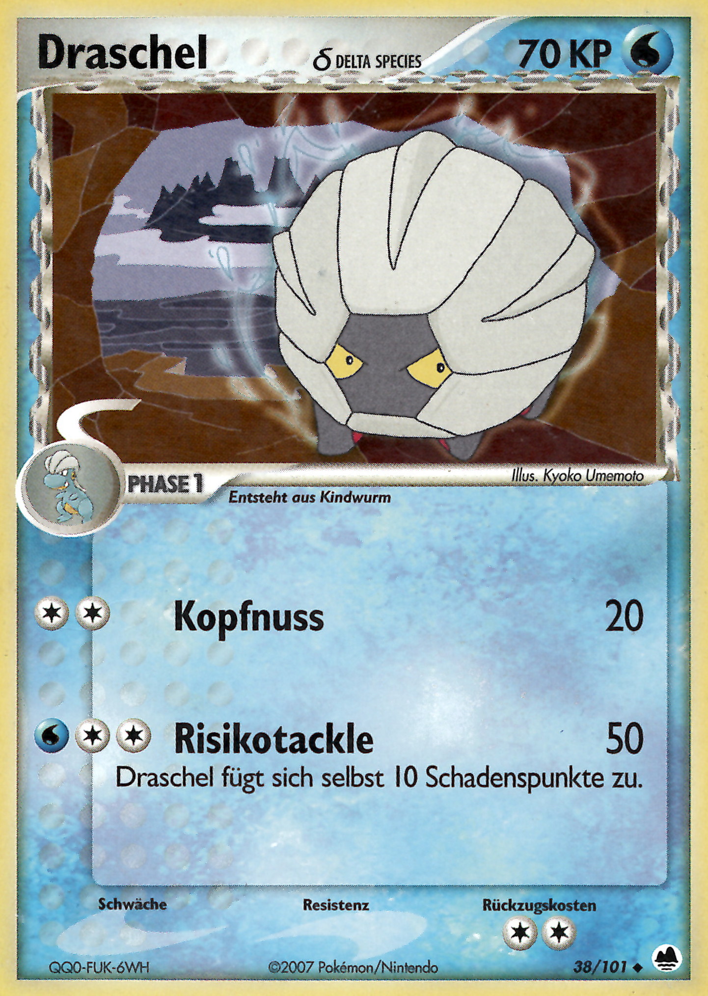 Draschel 38 — EX Dragon Frontiers (German Pokémon TCG card)