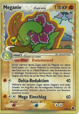 Meganie 4 — EX Dragon Frontiers (German Pokémon TCG card)