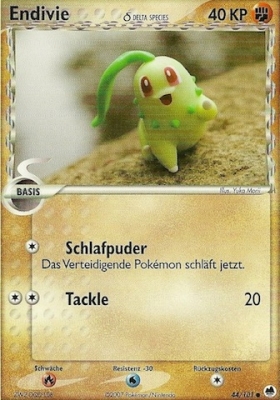 Endivie 44 — EX Dragon Frontiers (German Pokémon TCG card)