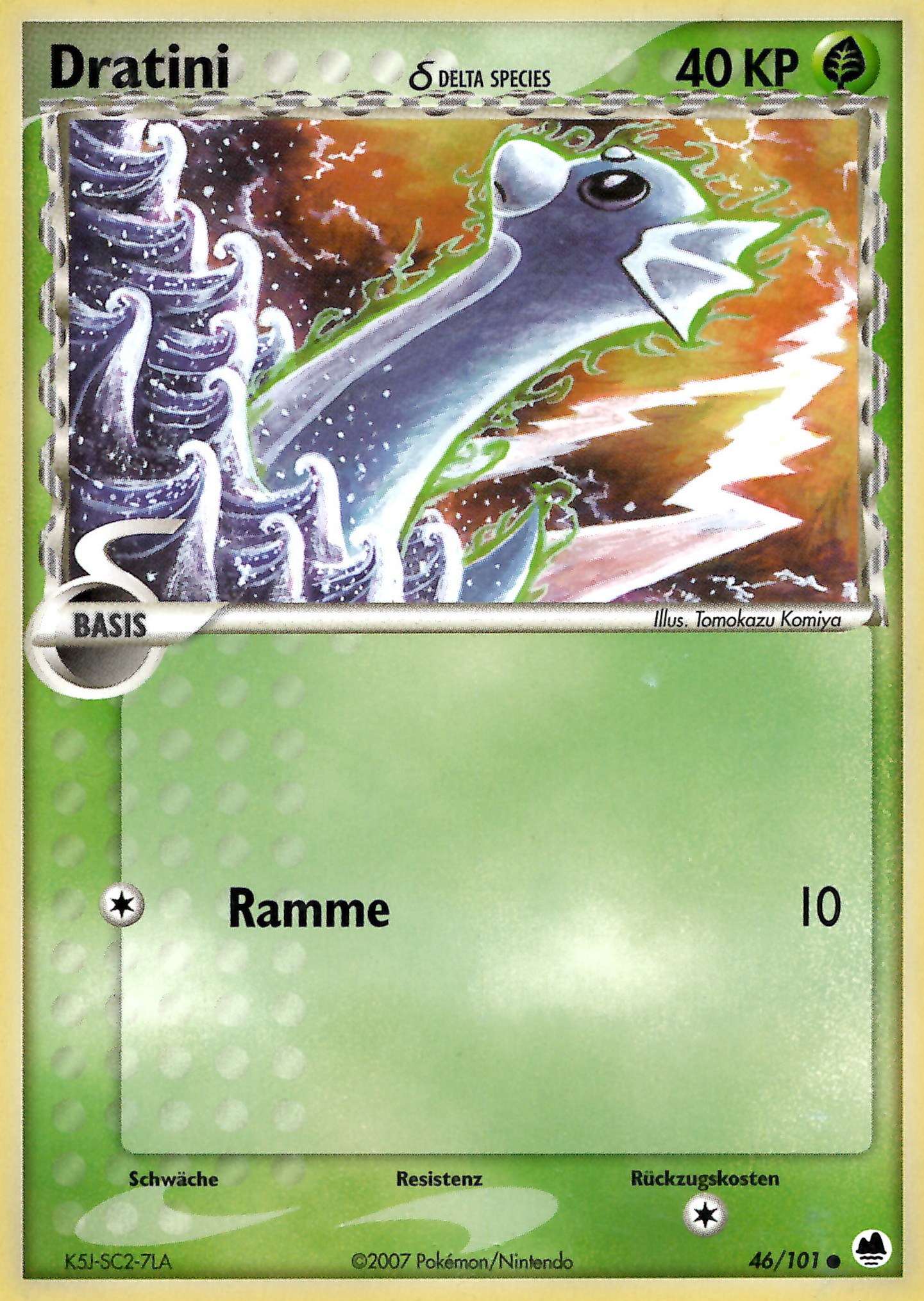 Dratini 46 — EX Dragon Frontiers (German Pokémon TCG card)