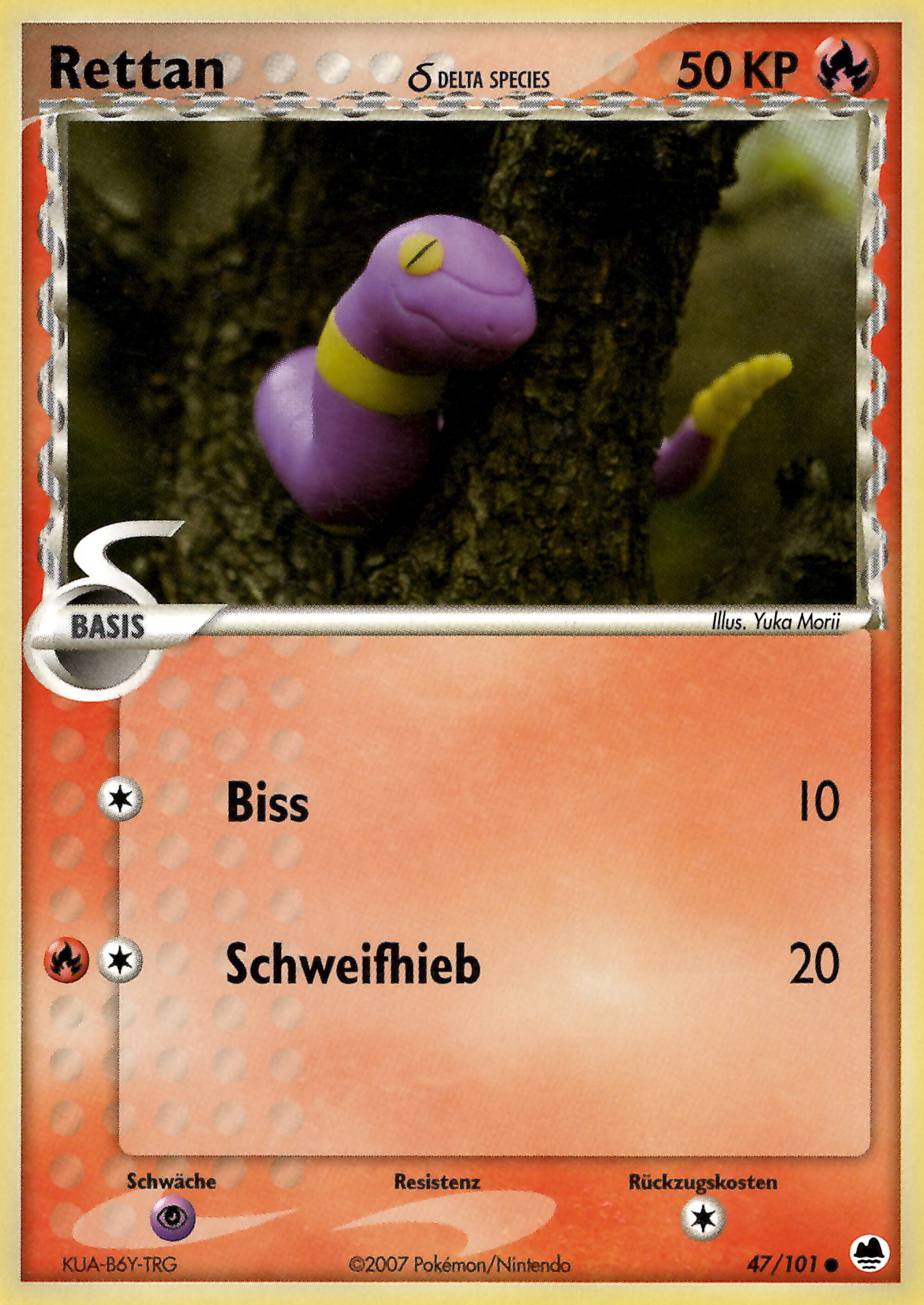 Rettan 47 — EX Dragon Frontiers (German Pokémon TCG card)