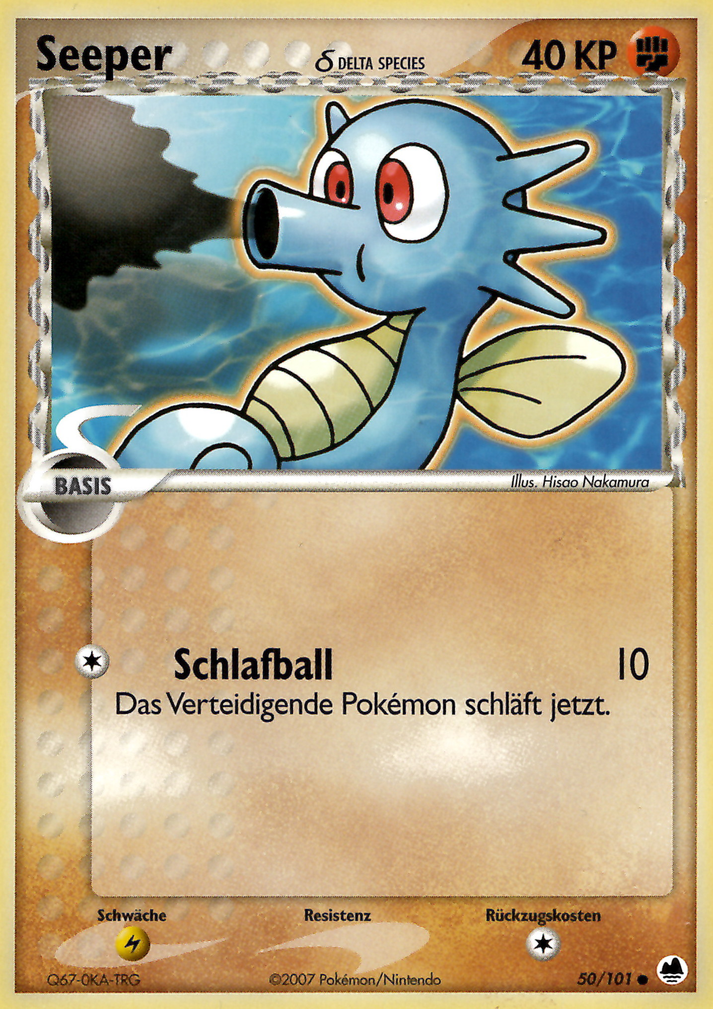Seeper 50 — EX Dragon Frontiers (German Pokémon TCG card)