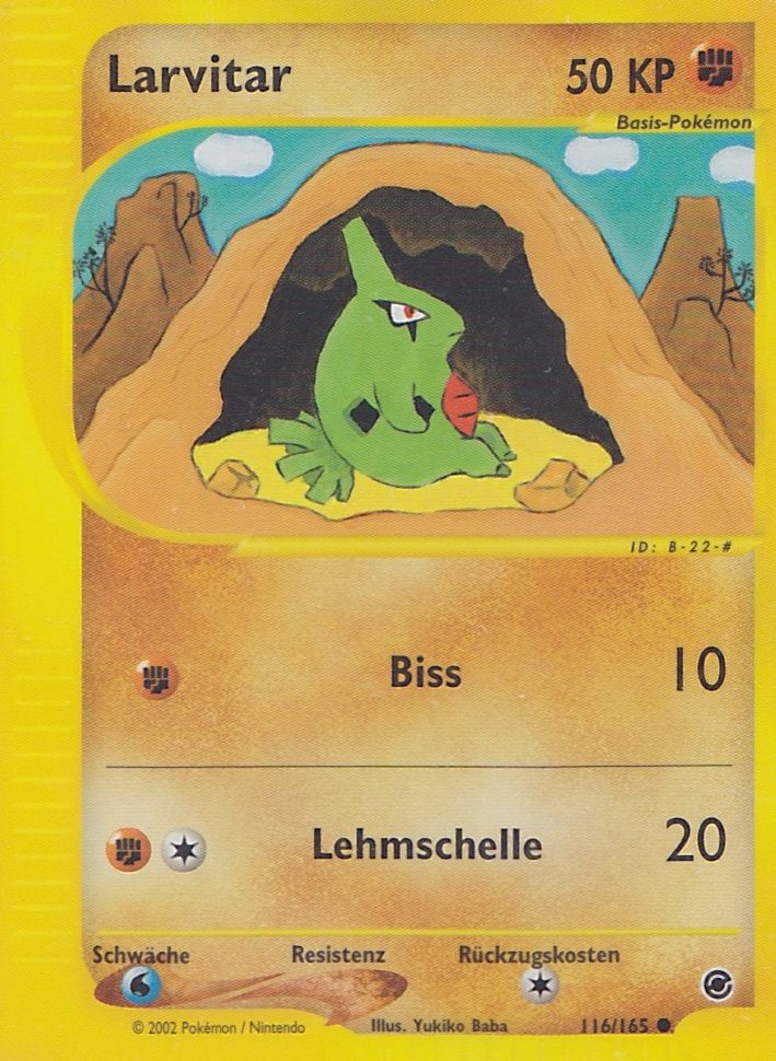 Larvitar 51 — EX Dragon Frontiers (German Pokémon TCG card)