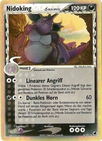 Nidoking 6 — EX Dragon Frontiers (German Pokémon TCG card)