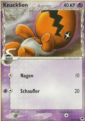 Knacklion 68 — EX Dragon Frontiers (German Pokémon TCG card)