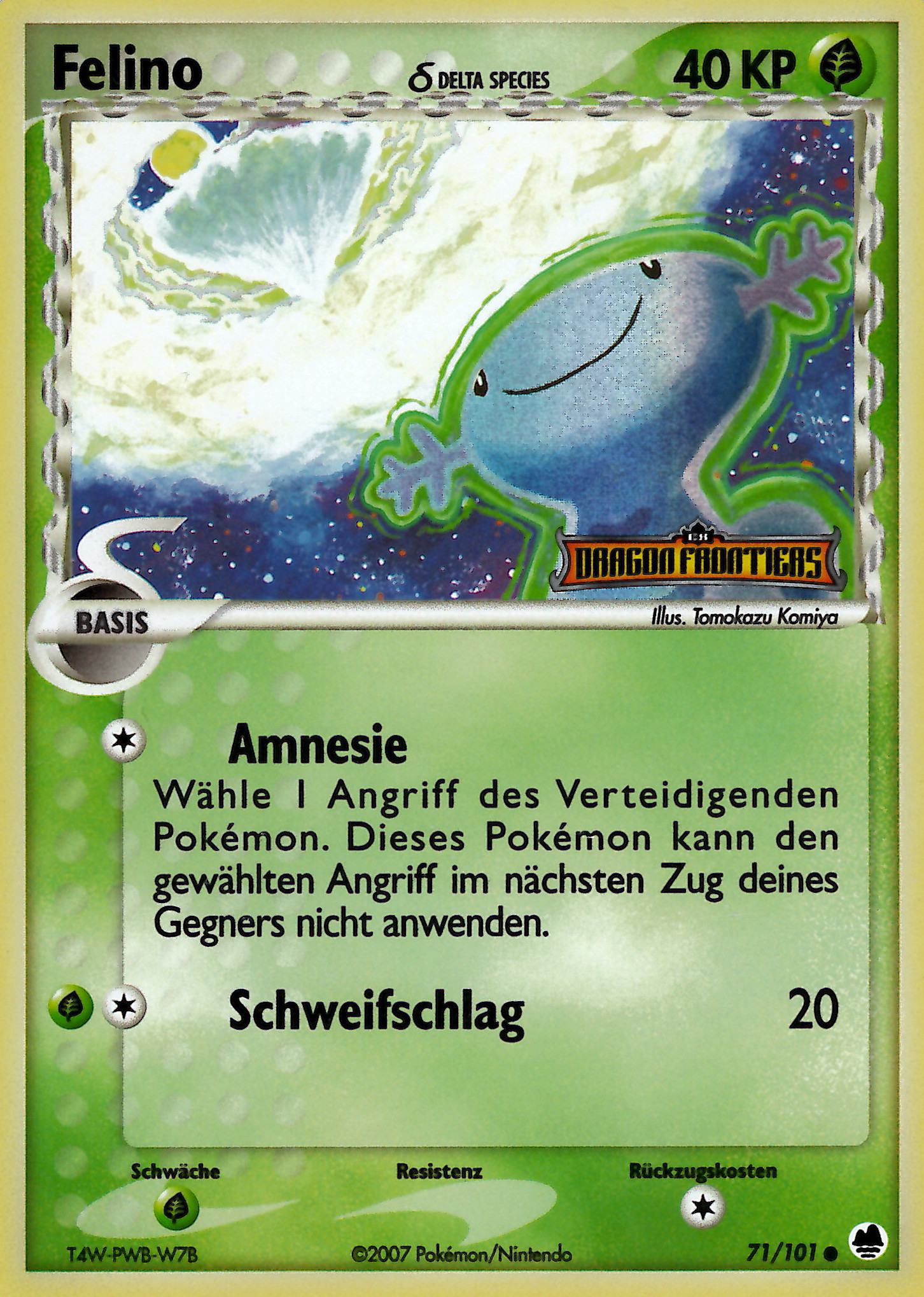 Felino 71 — EX Dragon Frontiers (German Pokémon TCG card)