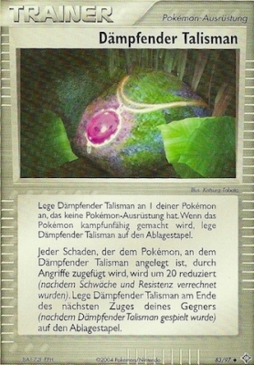 Dämpfender Talisman 72 — EX Dragon Frontiers (German Pokémon TCG card)