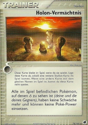 Holon-Vermächtnis 74 — EX Dragon Frontiers (German Pokémon TCG card)