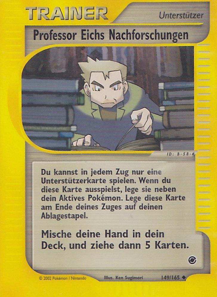 Prof. Eichs Nachforschungen 80 — EX Dragon Frontiers (German Pokémon TCG card)