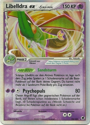 Libelldra ex 92 — EX Dragon Frontiers (German Pokémon TCG card)