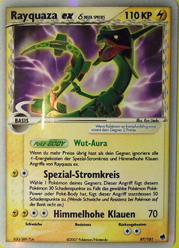 Rayquaza ex 97 — EX Dragon Frontiers (German Pokémon TCG card)