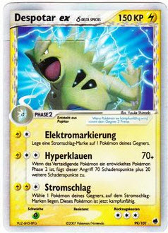 Despotar ex 99 — EX Dragon Frontiers (German Pokémon TCG card)