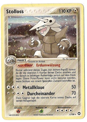 Stolloss 1 — EX Power Keepers (German Pokémon TCG card)