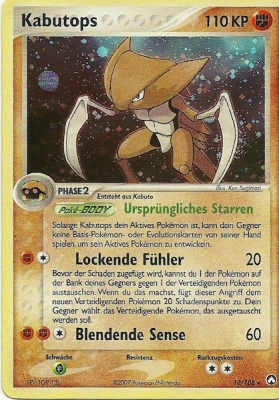 Kabutops 10 — EX Power Keepers (German Pokémon TCG card)
