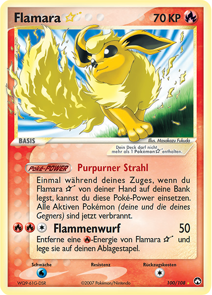 Flamara * 100 — EX Power Keepers (German Pokémon TCG card)