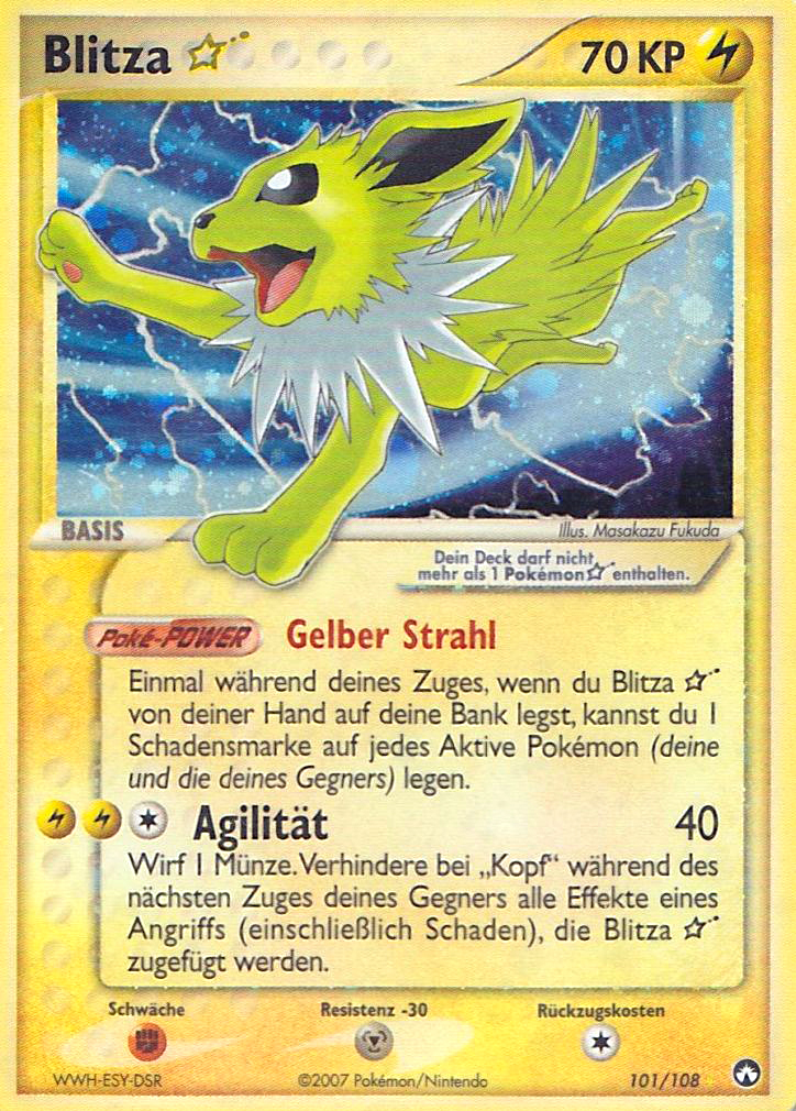 Blitza * 101 — EX Power Keepers (German Pokémon TCG card)