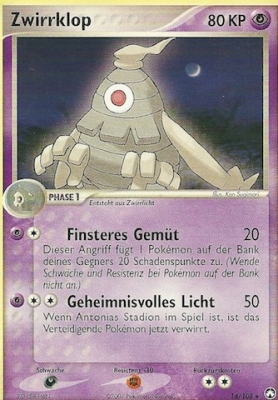 Zwirrklop 14 — EX Power Keepers (German Pokémon TCG card)