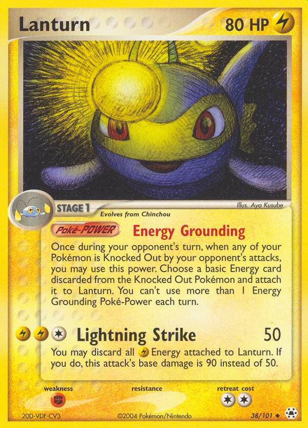 Lanturn 15 — EX Power Keepers (German Pokémon TCG card)