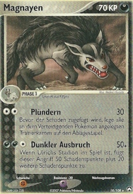 Magnayen 18 — EX Power Keepers (German Pokémon TCG card)