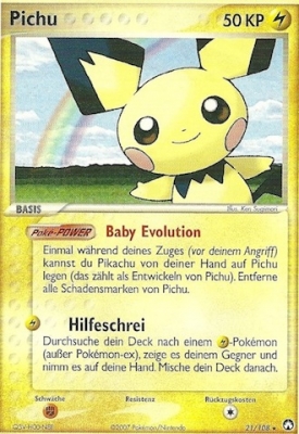 Pichu 21 — EX Power Keepers (German Pokémon TCG card)