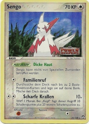 Sengo 25 — EX Power Keepers (German Pokémon TCG card)
