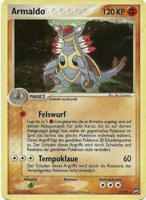 Armaldo 3 — EX Power Keepers (German Pokémon TCG card)