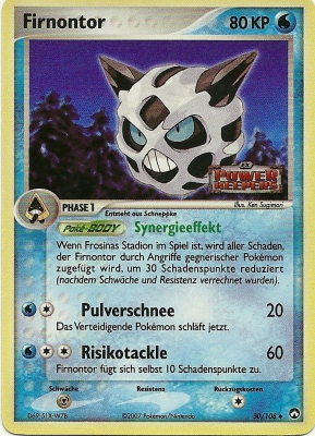 Firnontor 30 — EX Power Keepers (German Pokémon TCG card)