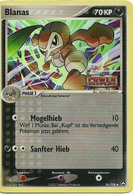 Blanas 36 — EX Power Keepers (German Pokémon TCG card)