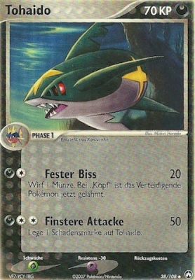 Tohaido 38 — EX Power Keepers (German Pokémon TCG card)