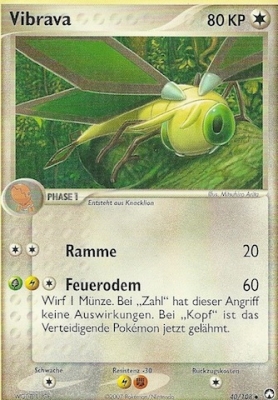 Vibrava 40 — EX Power Keepers (German Pokémon TCG card)