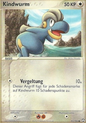Kindwurm 43 — EX Power Keepers (German Pokémon TCG card)